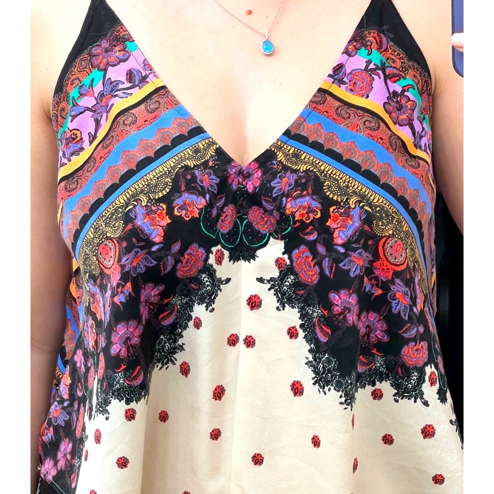 boho top /free people /size M /used but good condition /black, beige with colors